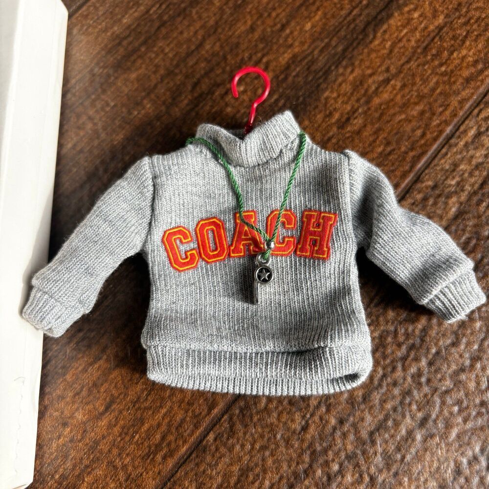 Hallmark Keepsake Cloth Coach Sweater 2007 Christmas Ornament